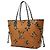 Borsa Tote Louis Vuitton Monogram Jungle Neverfull MM Multicolore Crudo Cammello - vista 2