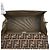Borsa Fendi Zucca marrone in pelle e tela - vista 12