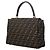 Borsa Fendi Zucca marrone in pelle e tela - vista 2