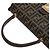 Borsa Fendi Zucca marrone in pelle e tela - vista 8