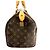 Borsa Louis Vuitton Monogram Speedy 30 Marrone Beige - vista 3