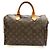Borsa Louis Vuitton Monogram Speedy 30 Marrone Beige