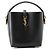 Mini borsa a secchiello Yves Saint Laurent Nero