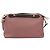 Borsa a Spalla Fendi By The Way Medium Nero Rosa Crudo - vista 3