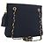 Bolsa de Ombro com Corrente BALLY Nylon Navy Gold Tone Auth 192792 Azul marinho
