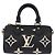 LOUIS VUITTON Borsa Nano Speedy Monogram Empreinte Nera M81456 LV Auth ar14137SAM Nero - vista 13