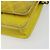 CHANEL Matelasse Chain Shoulder Bag Velor Yellow Silver CC Auth 190362A Argento Giallo - vista 10