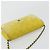 CHANEL Matelasse Chain Shoulder Bag Velor Yellow Silver CC Auth 190362A Argento Giallo - vista 6