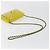 CHANEL Matelasse Chain Shoulder Bag Velor Yellow Silver CC Auth 190362A Argento Giallo - vista 7