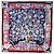 Hermès HERMES Carre 90 Scarf éphantaisies indiennesé Silk Red Black Auth am12080M Nero Rosso - vista 15