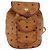 Zaino MCM Vicetos Logogram PVC Beige Oro Auth bs36277 D'oro - vista 2
