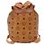 Zaino MCM Vicetos Logogram PVC Beige Oro Auth bs36277 D'oro - vista 3