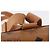 Zaino MCM Vicetos Logogram PVC Beige Oro Auth bs36277 D'oro - vista 8