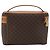 Céline CELINE Beauty Case Macadam in PVC e Pelle Marrone con Finiture Oro Autentico ep15314A - vista 3