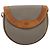 Borsa a tracolla Christian Dior PVC Pelle Grigio Marrone Auth ep15197 - vista 2