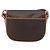 Céline CELINE Bolsa de Ombro Macadam em PVC e Couro Marrom com Detalhes Dourados Auth ep15274 - vista 3
