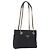 Borsa Tote a Spalla con Catena PRADA Nylon Nero Oro Auth 193554 D'oro