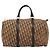 Borsa Boston Christian Dior Trotter Canvas Beige Oro Auth 192191 D'oro - vista 2