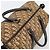 Borsa Boston Christian Dior Trotter Canvas Beige Oro Auth 192191 D'oro - vista 6