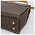 Céline Borsa CELINE Macadam Canvas Star Ball PVC Pelle 2way Marrone Oro Auth 194593 D'oro - vista 14