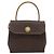 Céline Borsa CELINE Macadam Canvas Star Ball PVC Pelle 2way Marrone Oro Auth 194593 D'oro - vista 2