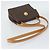 Céline Borsa CELINE Macadam Canvas Star Ball PVC Pelle 2way Marrone Oro Auth 194593 D'oro - vista 9