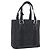 Sac à main Salvatore Ferragamo Gancini en toile noir et argent Auth ka5438 Argenté