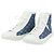 Sneakers alte LOUIS VUITTON Monogram Denim Tattoo Line Blue LV Auth BA14108M Bianco
