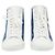 Sneakers alte LOUIS VUITTON Monogram Denim Tattoo Line Blue LV Auth BA14108M Bianco - vista 2