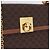 Céline Borsa CELINE Macadam Canvas PVC Pelle Marrone Oro Auth 193508A D'oro - vista 15