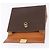 Céline Borsa CELINE Macadam Canvas PVC Pelle Marrone Oro Auth 193508A D'oro - vista 18