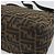 FENDI Zucca Canvas Mamma Baguette Shoulder Bag Black Brown Auth BA14103V Marrone Nero - vista 12