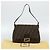 FENDI Zucca Canvas Mamma Baguette Shoulder Bag Black Brown Auth BA14103V Marrone Nero - vista 23