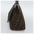 FENDI Zucca Canvas Mamma Baguette Shoulder Bag Black Brown Auth BA14103V Marrone Nero - vista 5