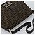 FENDI Zucca Canvas Mamma Baguette Shoulder Bag Black Brown Auth BA14103V Marrone Nero - vista 6