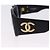 Occhiali da sole CHANEL Plastica Nero Oro CC Auth bs36338 D'oro - vista 9