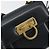Borsa a tracolla Salvatore Ferragamo Gancini in pelle blu navy e oro Auth 192665 D'oro - vista 14