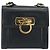 Borsa a tracolla Salvatore Ferragamo Gancini in pelle blu navy e oro Auth 192665 D'oro - vista 2