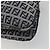 FENDI Zucchino Canvas Mamma Baguette Borsa a Spalla Navy Silver Auth ep15583 Argento Blu navy - vista 12