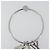 LOUIS VUITTON Portachiavi Round Charm Metal Silver M68854 LV Auth ar14134M Argento - vista 10