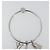 LOUIS VUITTON Portachiavi Round Charm Metal Silver M68854 LV Auth ar14134M Argento - vista 4