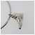 LOUIS VUITTON Portachiavi Round Charm Metal Silver M68854 LV Auth ar14134M Argento - vista 7