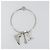 LOUIS VUITTON Portachiavi Round Charm Metal Silver M68854 LV Auth ar14134M Argento - vista 8