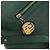 Borsa a Spalla FENDI in Pelle Verde e Oro Auth 193051V D'oro - vista 16