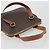 Céline Borsa CELINE Macadam Canvas PVC Pelle Marrone Oro Autentica 191819A D'oro - vista 6