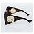 Occhiali da sole GUCCI in plastica nero e oro Auth bs36341 D'oro - vista 6