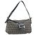 FENDI Zucchino Canvas Mamma Baguette Borsa a Spalla Navy Silver Auth ep15548A Argento Blu navy