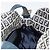 FENDI Zucchino Canvas Mamma Baguette Borsa a Spalla Navy Silver Auth ep15548A Argento Blu navy - vista 20