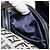 FENDI Zucchino Canvas Mamma Baguette Borsa a Spalla Navy Silver Auth ep15548A Argento Blu navy - vista 24