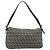 FENDI Zucchino Canvas Mamma Baguette Borsa a Spalla Navy Silver Auth ep15548A Argento Blu navy - vista 3